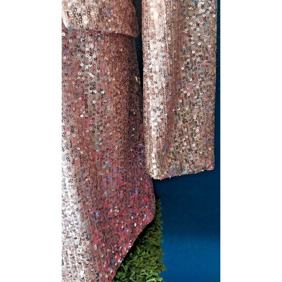 Vintage Judith March Sequin Jacket Blazer Champagne Size Large Womens - Picture 4 of 10